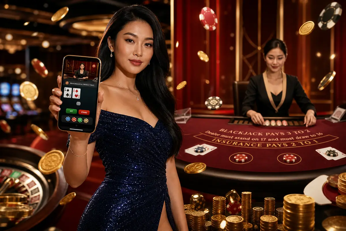mae445 Casino suasana studio dealer langsung